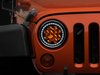 J108047 Axial Spider LED Headlight w/ Amber DRL for 1997-2018 Jeep Wrangler TJ/JK, Chrome Housing [Clear Lens] - image 2