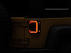 J138358 Axial Series LED Halo Tail Lights for 2007-2018 Jeep Wrangler JK, Black Housing (Dark Smoked Lens) - image 1