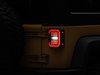 J138358 Axial Series LED Halo Tail Lights for 2007-2018 Jeep Wrangler JK, Black Housing (Dark Smoked Lens) - image 2