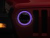 J142668 Axial 9 in. LED Headlights w/RGB Halo for 2018-2022 Jeep Wrangler JL/JT, Black Housing [Clear Lens] - image 2