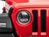 J142668 Axial 9 in. LED Headlights w/RGB Halo for 2018-2022 Jeep Wrangler JL/JT, Black Housing [Clear Lens] - image 3