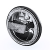 J155018 7 in. LED Headlights w/ Halos for 1997-2018 Jeep Wrangler TJ/JK, Black Housing [Clear Lens] - image 1