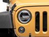 J155018 7 in. LED Headlights w/ Halos for 1997-2018 Jeep Wrangler TJ/JK, Black Housing [Clear Lens] - image 4