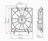 RAD COOLING FAN ASSY BLADE/MOTOR/SHROUD ACURA TL 04-06 - image 1