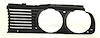 LH GRILLE OUTR BLK BMW 3 SERIES SDN/CONV 84-93 - image 1