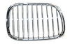 RH GRILLE CHR/BLK BMW 5 SERIES 525I/530I 97-03 - image 1