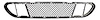 FT BMPR GRILLE CENTER MAT-BLK 5 SER E60 04-10 - image 1