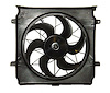 RAD/CON COOLING FAN ASSY BLADE/MOTOR/SHROUD W/O TOWING LIBERTY 2.4L 02-04 3.7L 02-03 - image 1
