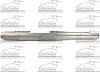 RH ROCKER PNL 4 DR SLIP ON STYLE CHEROKEE/WAGONEER 84-96 W/O SPORT 97-01 COMANCHE P/U 86-92 - image 1