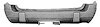 RR BUMPER CVR TEXTURED LT GRY W/ HITCH BEZEL GRAND CHEROKEE LAREDO 03-04 - image 1