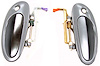 LH FT DR HDL OTR SMOOTH BLK LHS 99-01CONCORDE 98-04CHRYSLER 300M 99-04IN TREPID USA 98-04 - image 1