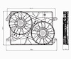 RAD COOLING FAN ASSY BLADE/SHROUD/MOTOR DUAL FAN CHRYSLER 300 05-10 MAGN UM 05-08 CHARGER 06-10 - image 1