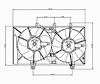 RAD/CON COOLING FAN ASSY BLADE/MOTOR/SHROUD NEON 4 SPD A/T 01-02 W/ 2.0L ENG A/T 03-05 W/ 2.4L ENG 03-05 DODGE SX 2.0 03-05 - image 1