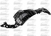 LH FRONT FENDER INNER PAN - image 1