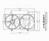 RAD/CON COOLING FAN ASSY BLADE/MOTOR/SHROUD W/ AC 1.8L SENTRA 02-06 - image 1
