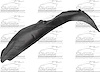 RH FRONT FENDER INNER PAN - image 1