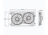 RADIATOR COOLING FAN DUAL - image 1