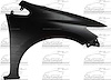 CAPA RT FRT FENDER ASY CO - image 1