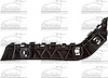 RH FRONT BUMPER COVER RET - image 1