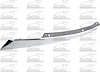 LH GRILLE MOLDING EXTENSI - image 1