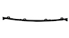 RR BUMPER CVR CTR MLDG MAT BLK SANTA FE 07-09 - image 1