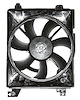 CON COOLING FAN ASSY BLADE/MOTOR/SHROUD TIBURON 03-08 ELANTRA 01-06 - image 1