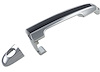 LH FT DR HDL OTR W/O KEYHOLECHR/BLK STRIP SONATA 06-08 - image 1
