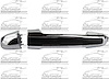 RR DR HDL OTR UNIV CHR/BLK STRIP SONATA 06-08 - image 1