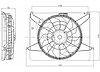 RAD COOLING FAN ASSY BLADE/MOTOR/SHROUD 2.4L SONATA 06-08 - image 1