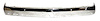 FT BUMPER W/ STRIP HOLES CHR DAKOTA 87-90-TAI CHR - image 1