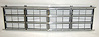 GRILLE W/O H.L. DR W/ RECT H.L. CHR/BLK DODGE VAN 86-93 - image 1