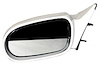 LH DOOR MIRROR PWR NON-HTD TEXT BLK NON-FLDG MAZDA 626 98-99 - image 1