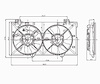 RAD COOLING FAN ASSY BLADE/MOTOR/SHROUD 3.0L MAZDA6 03-08 - image 1