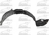 RH FENDER LINER W/16 IN. WHEELS MAZDA6 09-11 - image 1