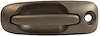LH FT OUTR DR HDL TEXTURED BLK W/O KEYLESS ENTRY CARAVAN/VOYAGER/TOWN COUNT RY 01-07 - image 1