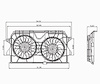 RAD/CON COOLING FAN ASSY BLADE/MOTOR/SHROUD CARAVAN/VOYAGER/TOWN COUNTRY 01/31/05-07 - image 1