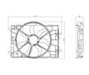 RAD/CON COOLING ASSY BLADE MOTOR SHROUD FUSION/MILAN 06-09 ZEPHYR 06 - image 1