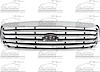 GRILLE CHR/BLK CROWN VICTORIA BASE/LX/LX SPORT 98-11 POLICE MODEL 98 BASE /LX POLICE MODEL 03-10 - image 1