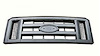 GRILLE MAT GREY W/ CHR FRAME ECONOLINE 08-11 - image 1