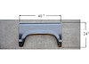 LH WHL OPNG REPAIR PNL EXT RANGER 83-88 WILL NOT FIT 89-92 - 3/8 DIFF IN LENGTH OF WHEEL ARCH AREA - image 1