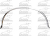 SHE577-93L Rear Wheel Well Molding for Select 1987-1998 Ford Bronco, F-150, F-250, F-350 [Left/Driver Side, Chrome] - image 1