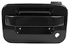 LH OUTR FT DR HDL P BLK SMOOTH W/O KEYLESS ENTRY FORD F150 P/U 04-08 - image 1