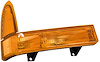 RH PARK/SIG LAMP AMBER/AMBER F-SERIES SUPERDUTY P/U 99-01 EXCURSION 00-0 1 W/O NO BOUNDARIES PKG 01 - image 1