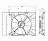 RAD COOLING FAN ASSY BLADE/MOTOR/SHROUD AVEO/WAVE H/B 04-08 SEDAN 04-06 - image 1