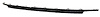RR BUMPER GRILLE MAT BLACK W/ SPORT EQUINOX 08-09 - image 1