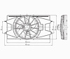 RAD/CON COOLING FAN ASSY BLADE/MOTOR/SHROUD W/ 2.2L ENG ION SDN 03-07 - image 1