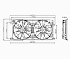 RAD/CON COOLING FAN ASSY BLADE/SHROUD/MOTOR SEVILLE 98-04 - image 1