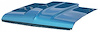 Functional Cowl Induction Hood 1966-67 Nova/Chevy II - image 1
