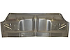 Under Rear Seat Full Floor Pan 1968-72 Chevelle, Beaumont, Malibu, El Camino, Cutlass, GTO, LeMans, Tempest - image 1