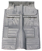 Complete Floor Pan Assembly - Coated 1955-57 Convertible - image 1